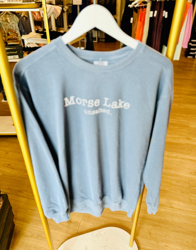 Morse Lake Unsalted Crewneck - Blue Jean