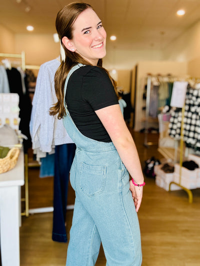 Vintage Mom Fit Denim Overalls