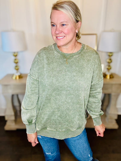The Best Pullover w-Pockets - Light Olive