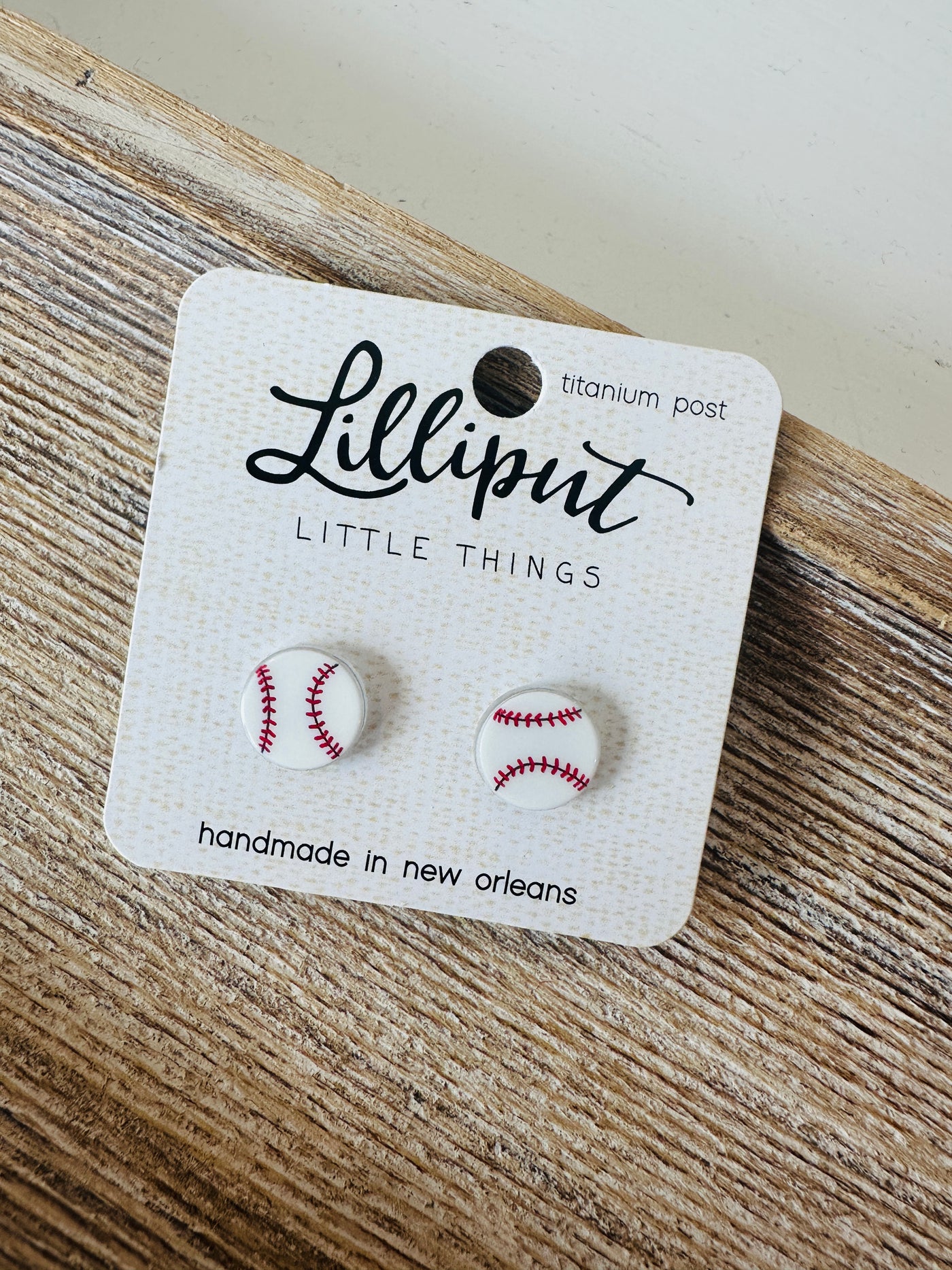 Baseball Earrings
