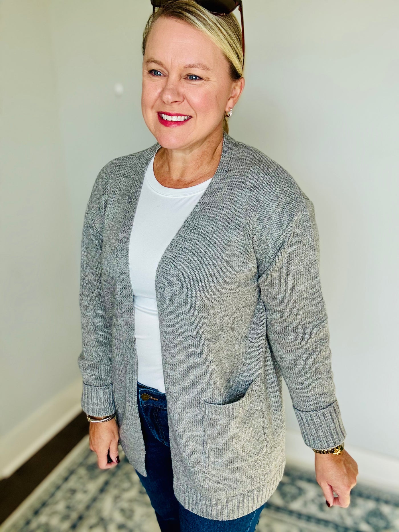 Comfy Cardigan - Heather Grey