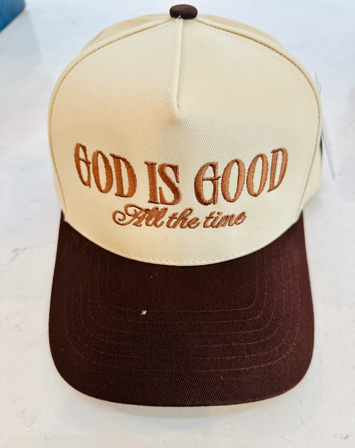 God is Good Trucker Hat - Brown