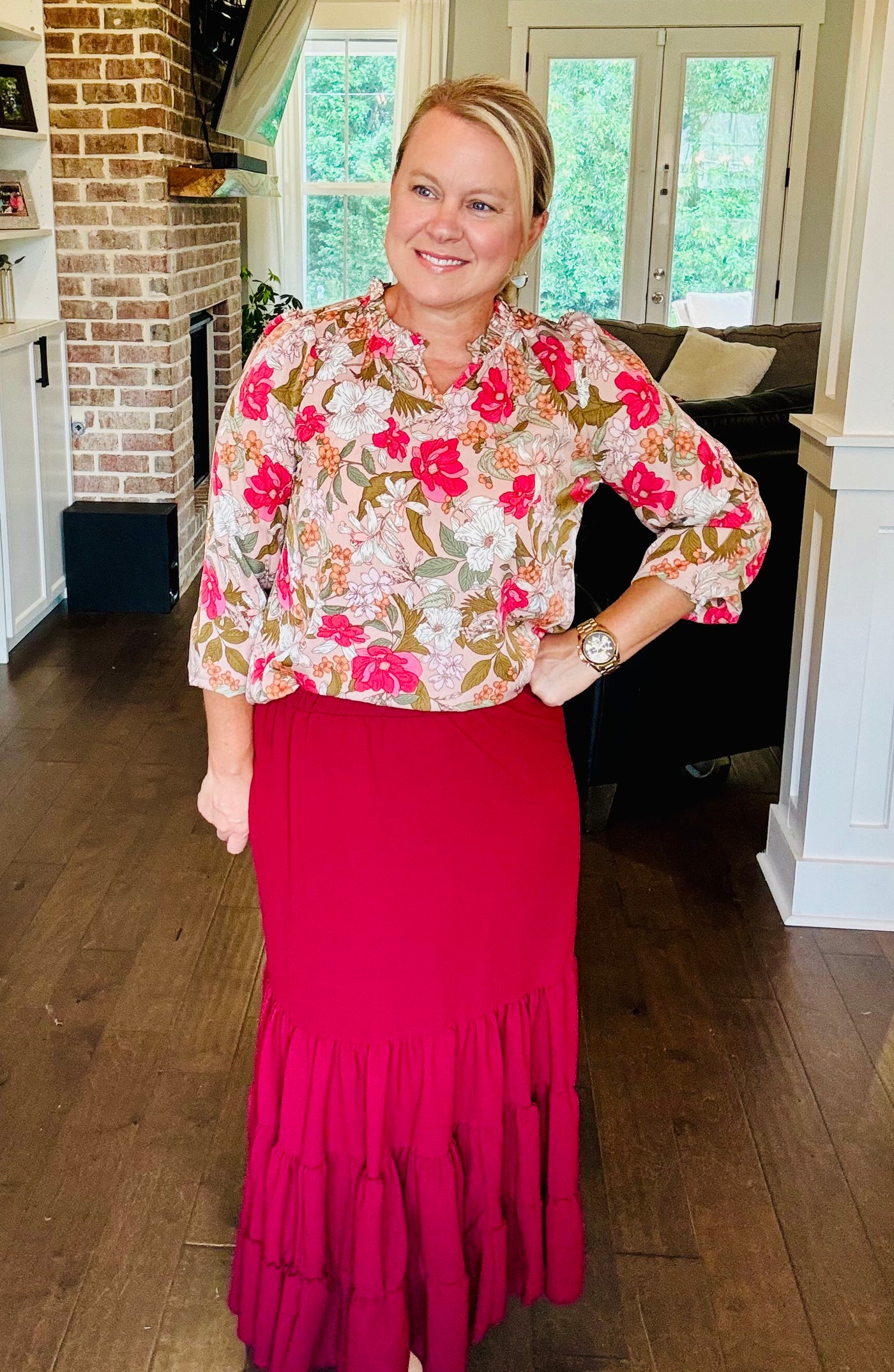 Maxi Skirt - Wine