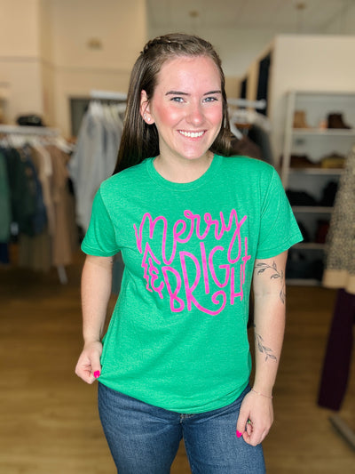 Merry & Bright Tee - Green