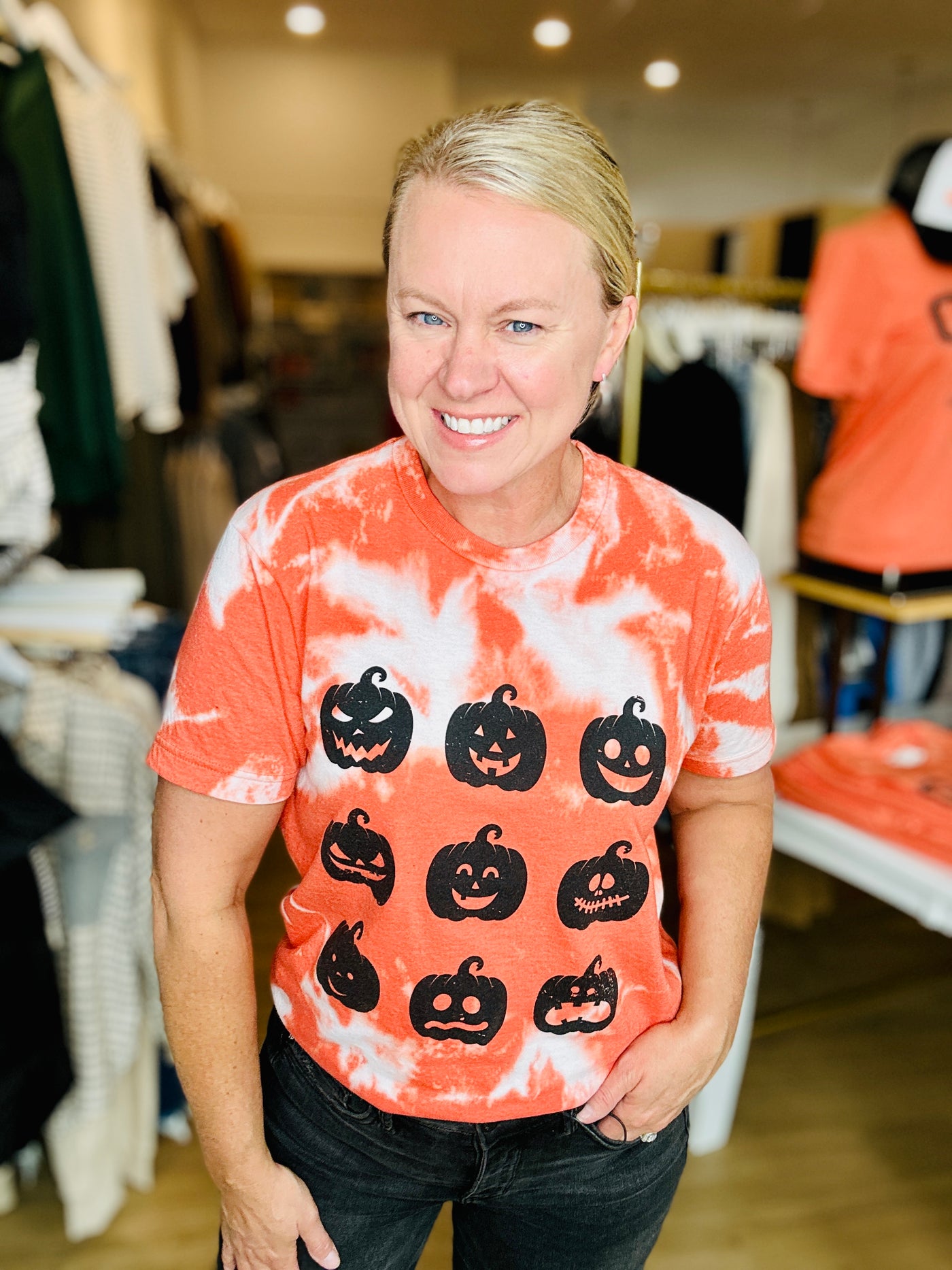 Pumpkin Party Bleached Tee