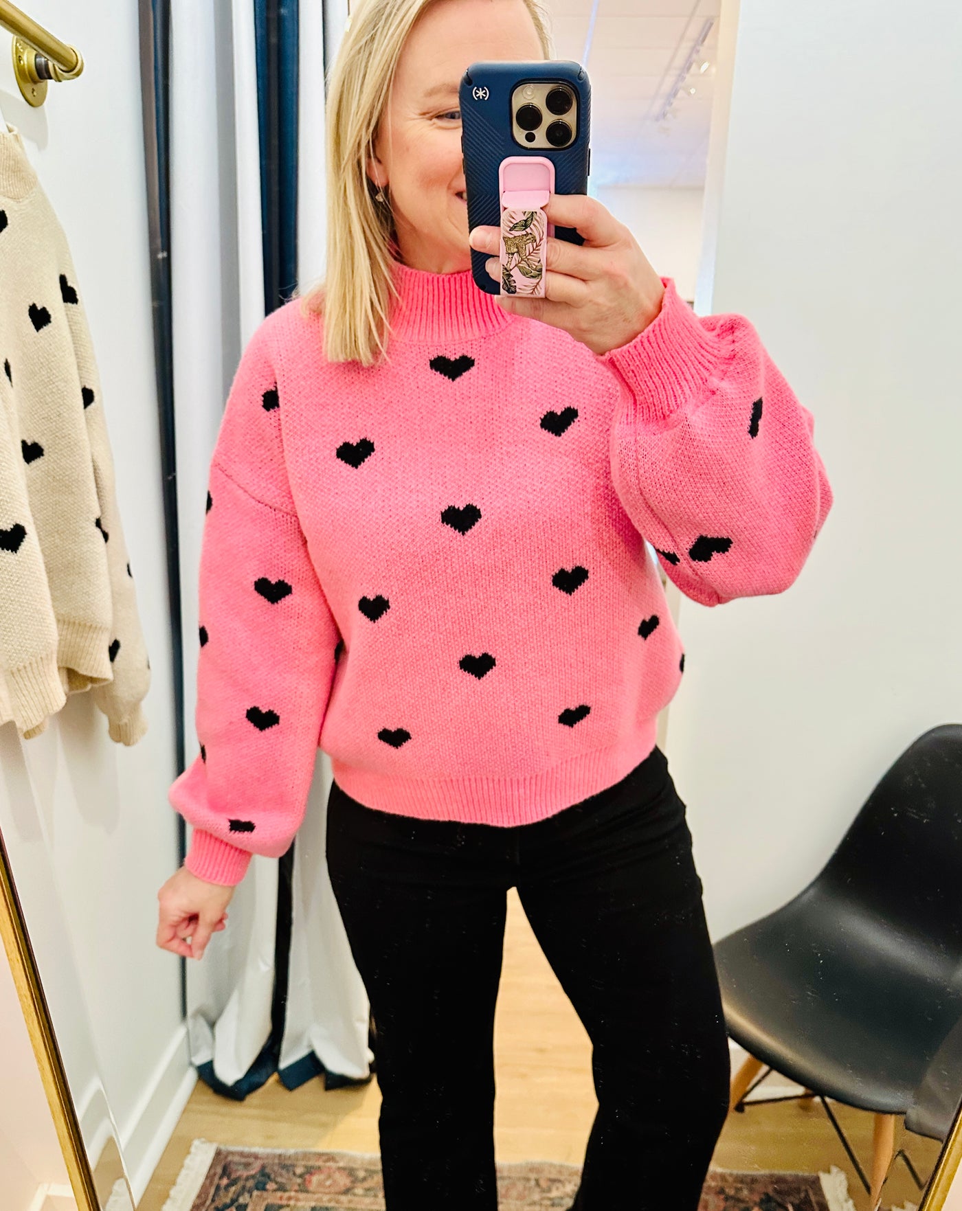 All Hearts Sweater - Pink