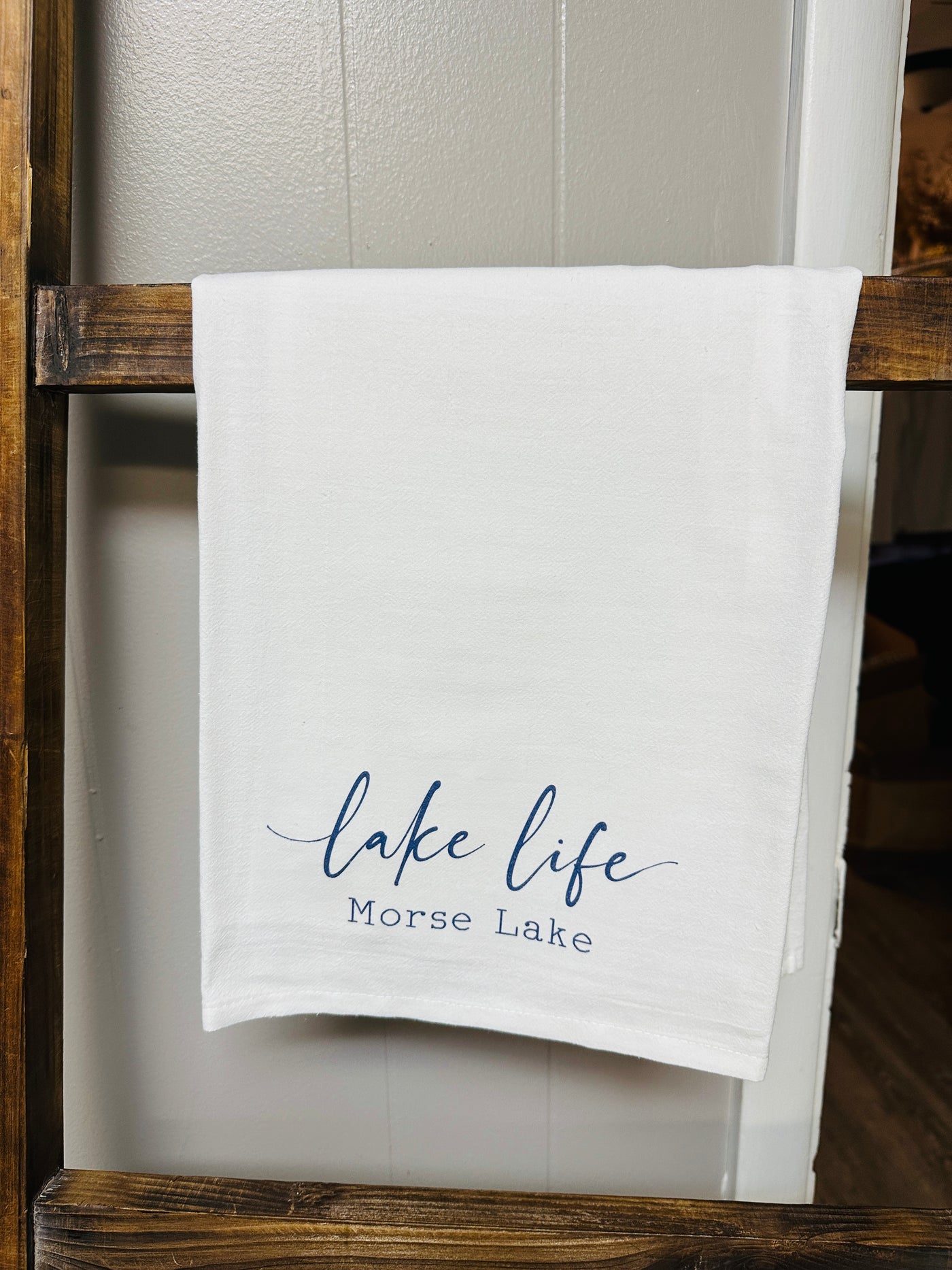 Morse Lake - Lake Life Tea Towel