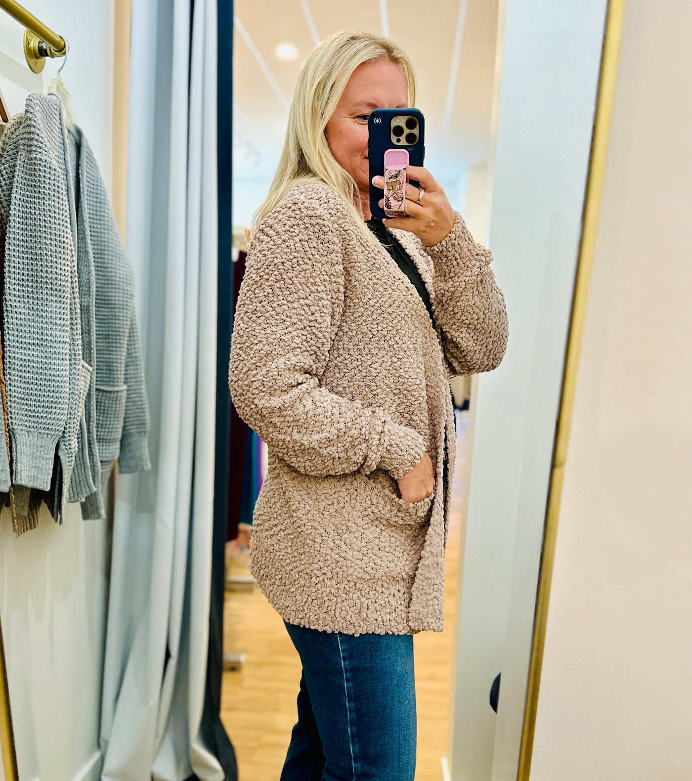 Popcorn Cardigan - Ash Mocha