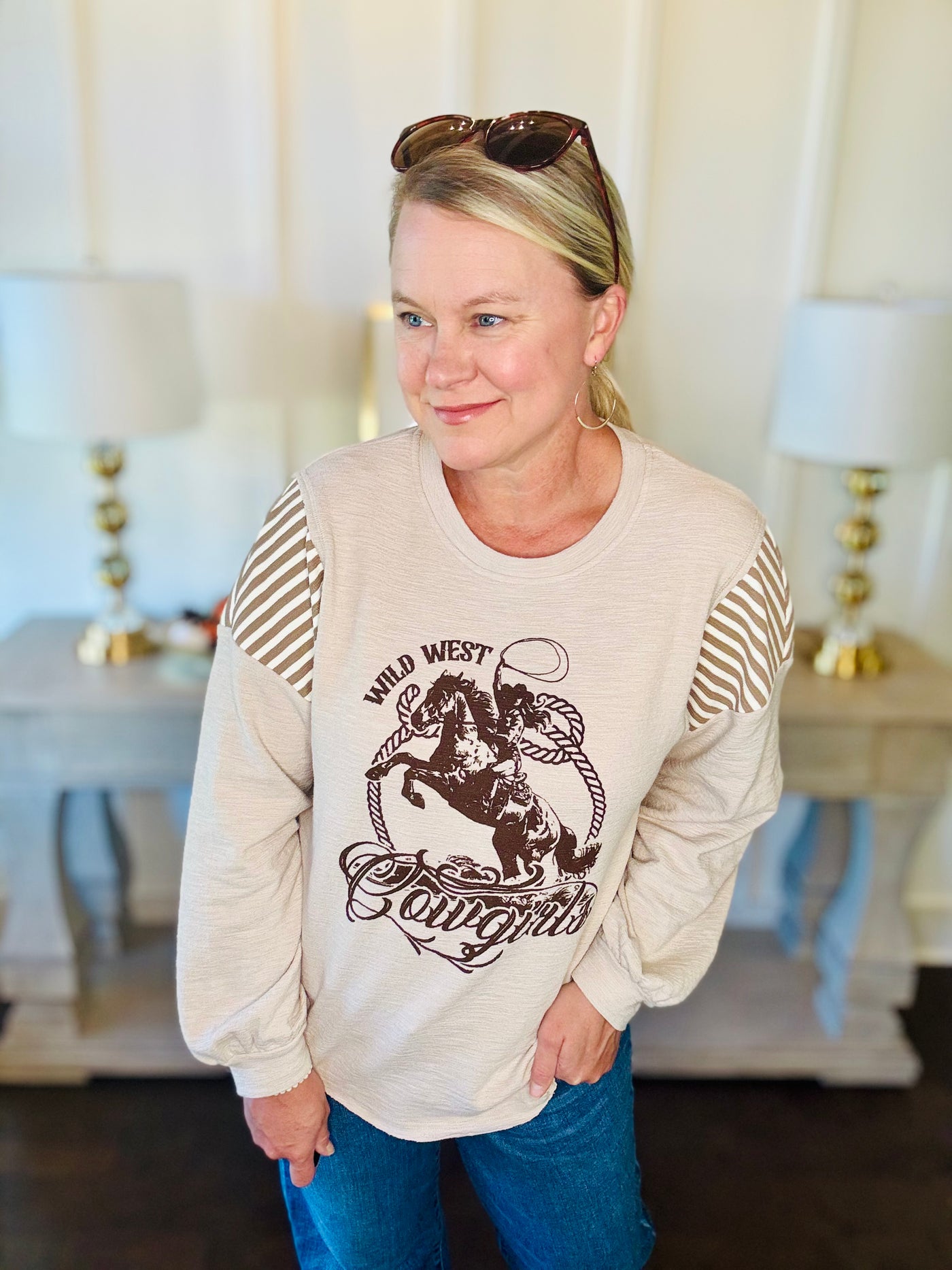 Wild West Top - Taupe