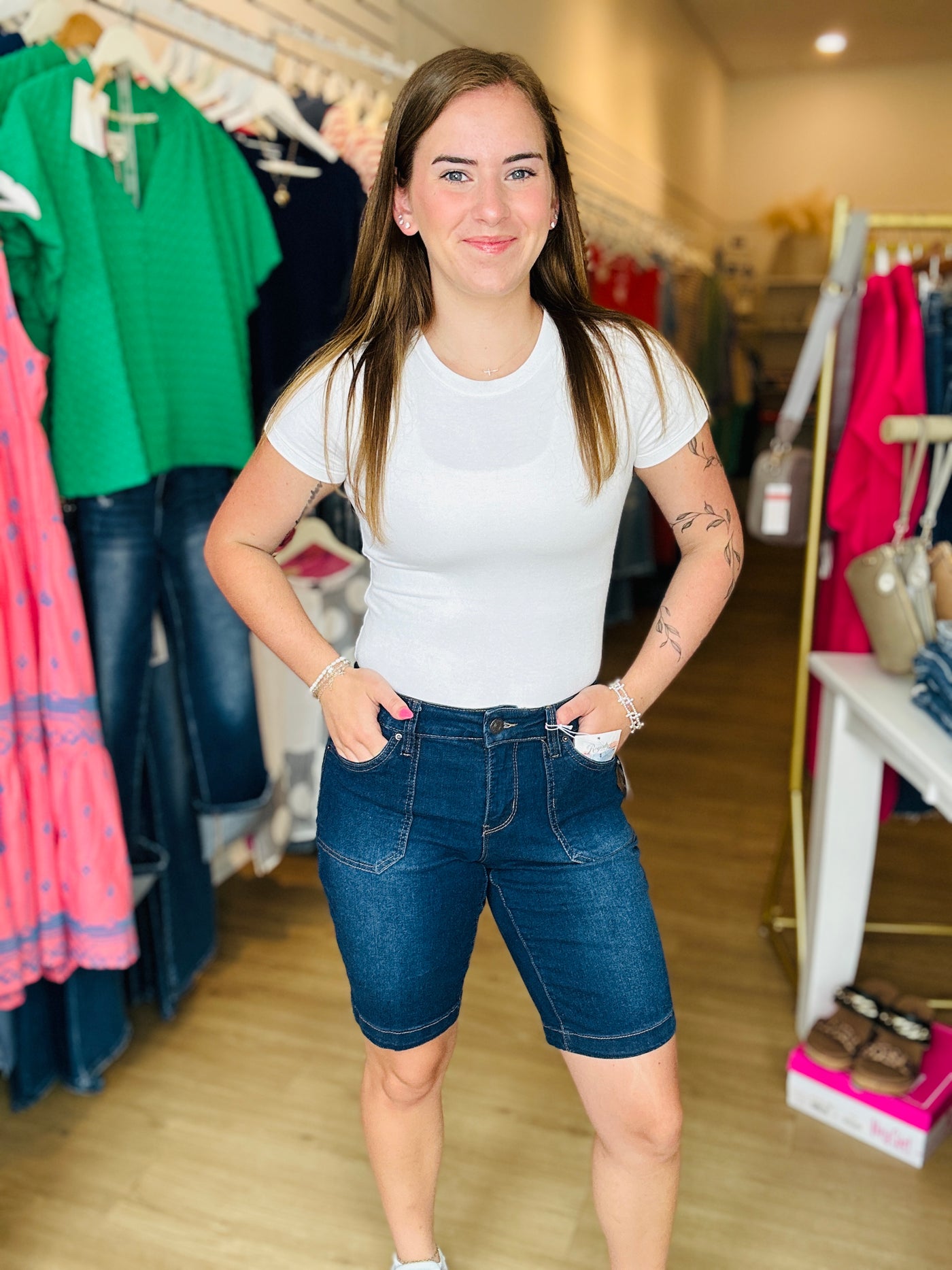 Bermuda Jean Shorts