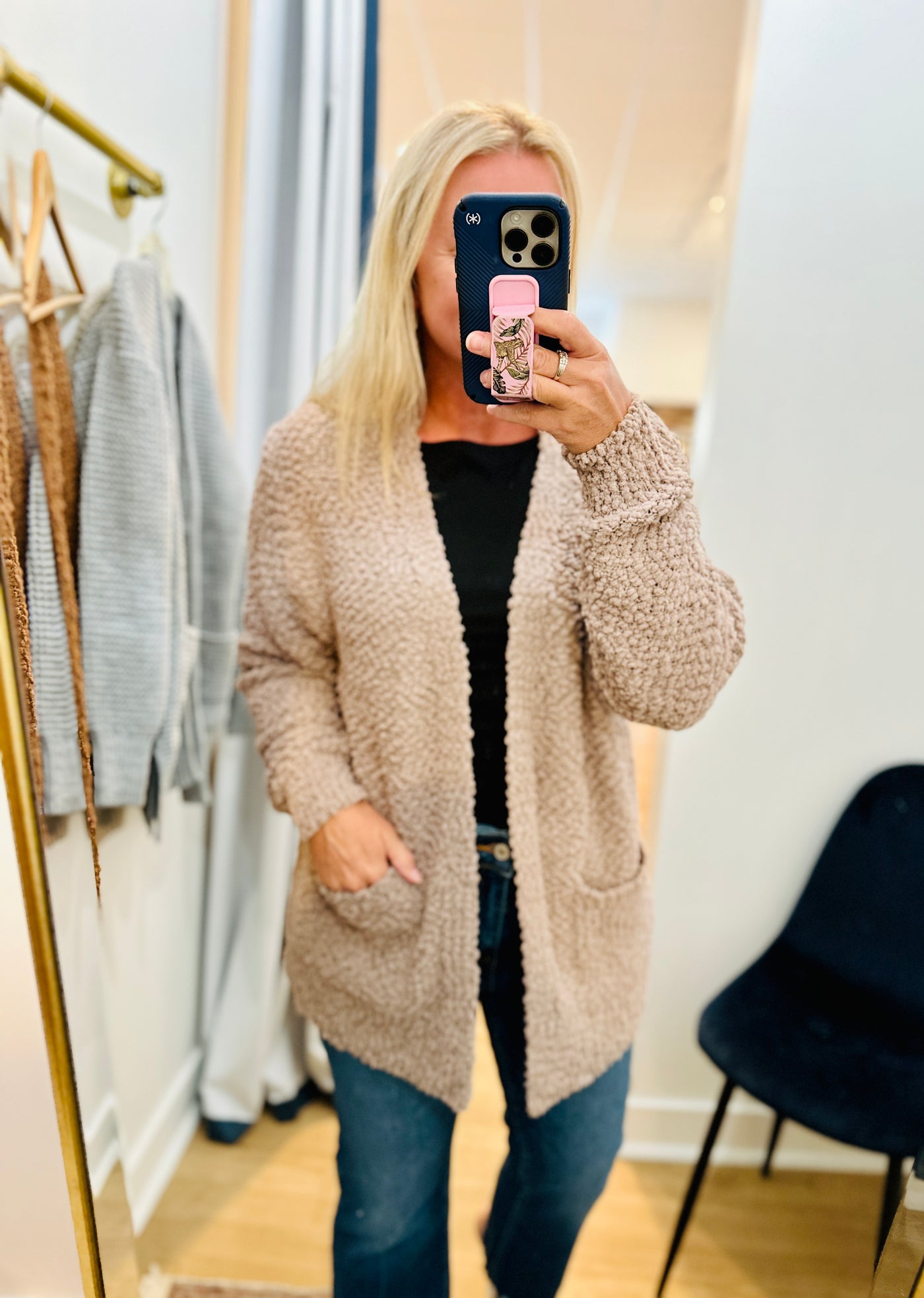 Popcorn Cardigan - Ash Mocha