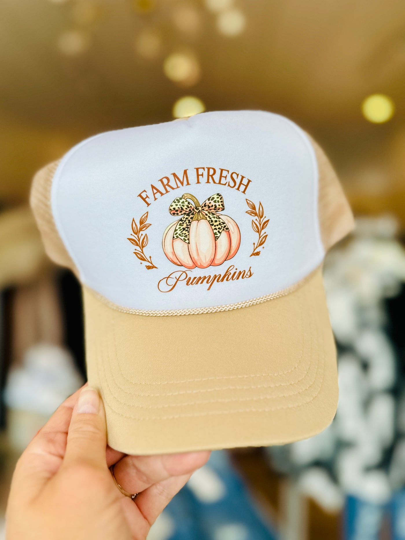 Farm Fresh Pumpkins Trucker Hat