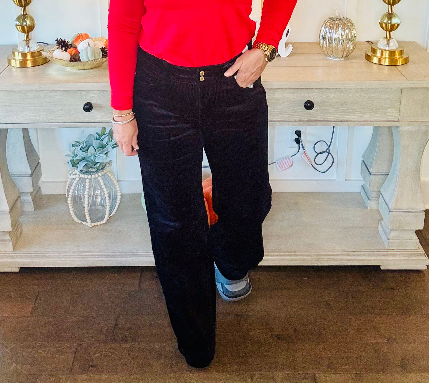 Judy Blue - Corduroy Trouser - Black