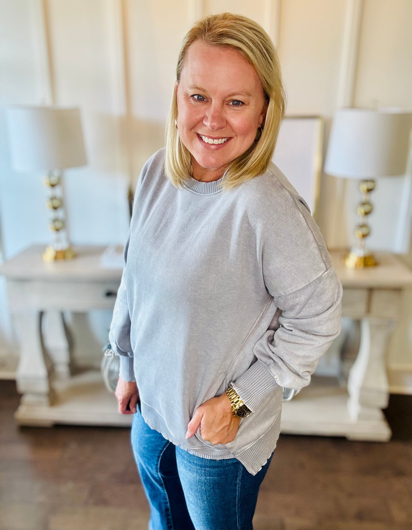 The Best Pullover Pockets - Sleet Grey