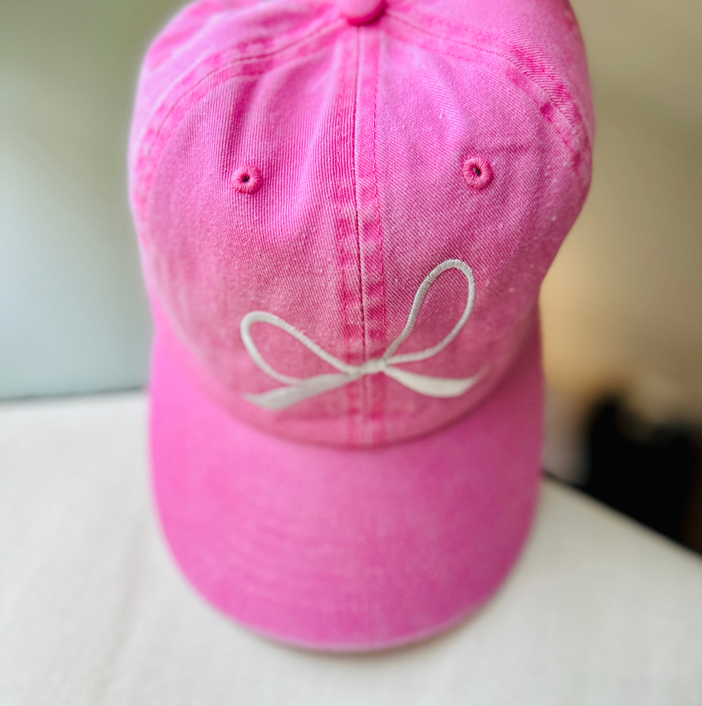 Bow Hat - Light Pink