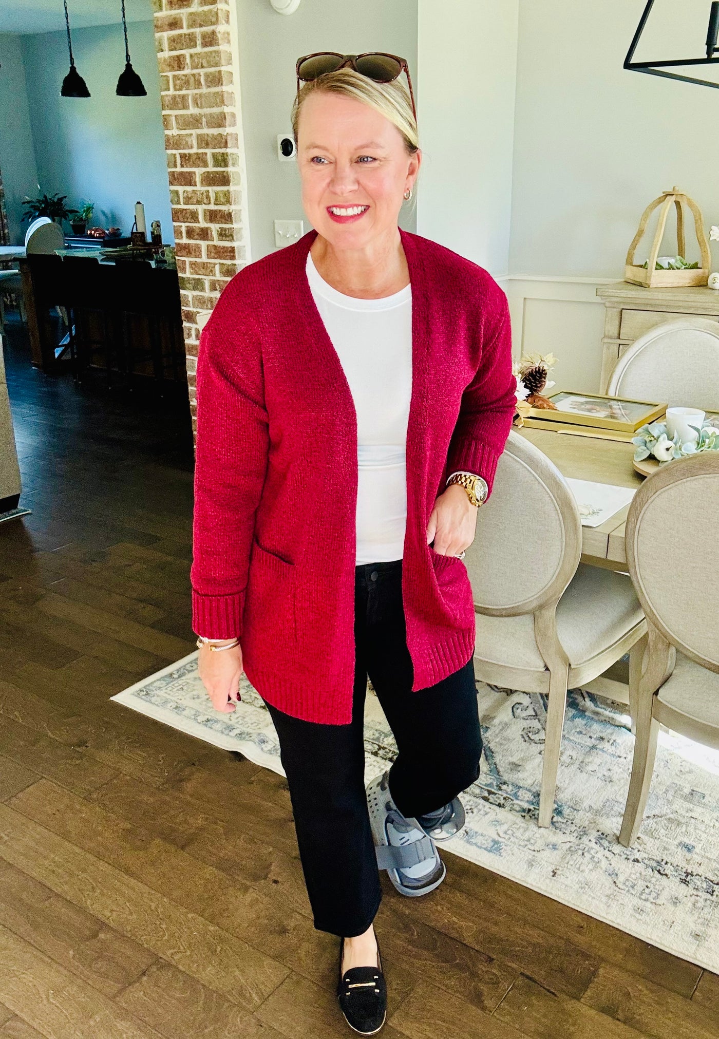 Comfy Cardigan - Cabernet