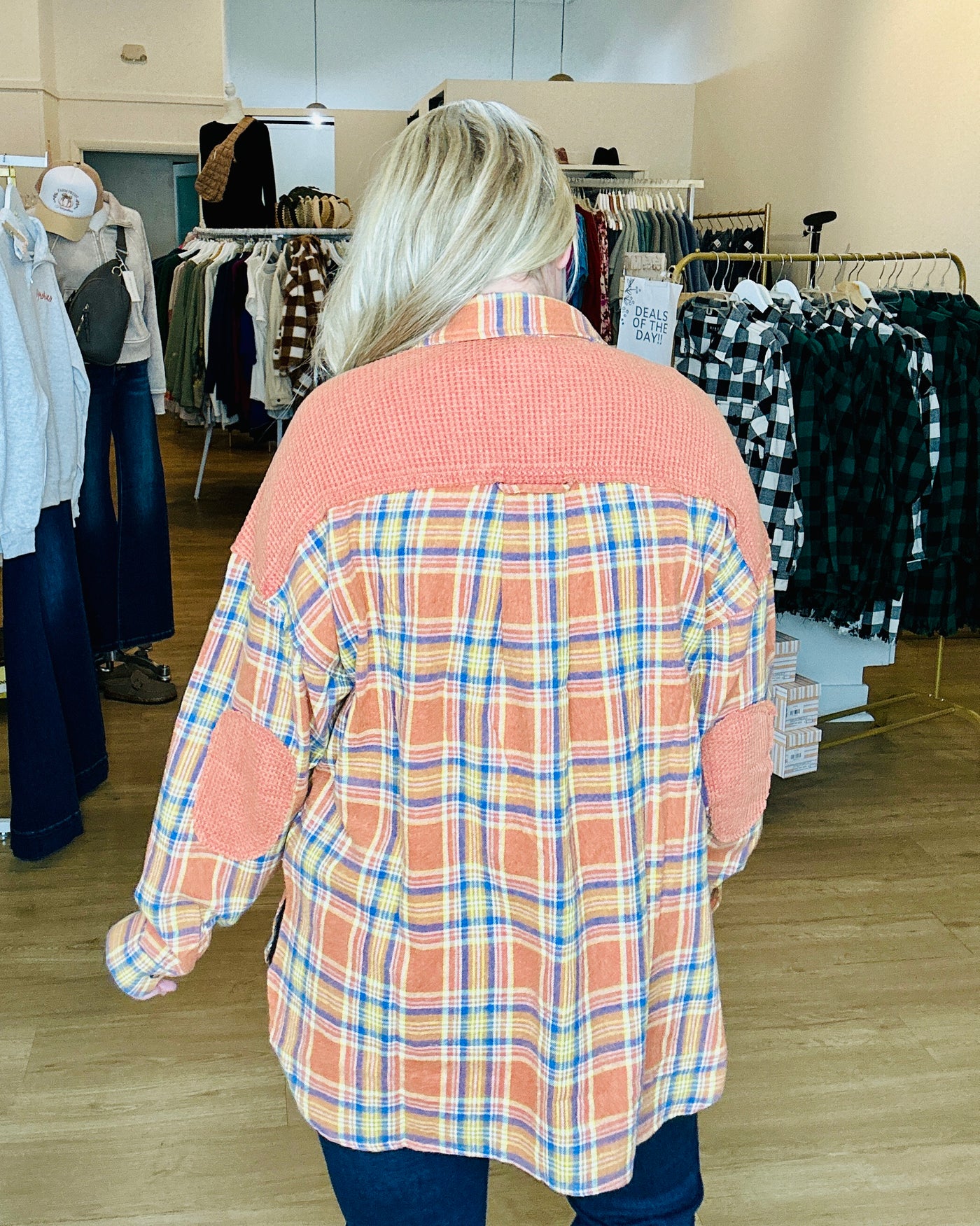 Pumpkin Plaid Oversized