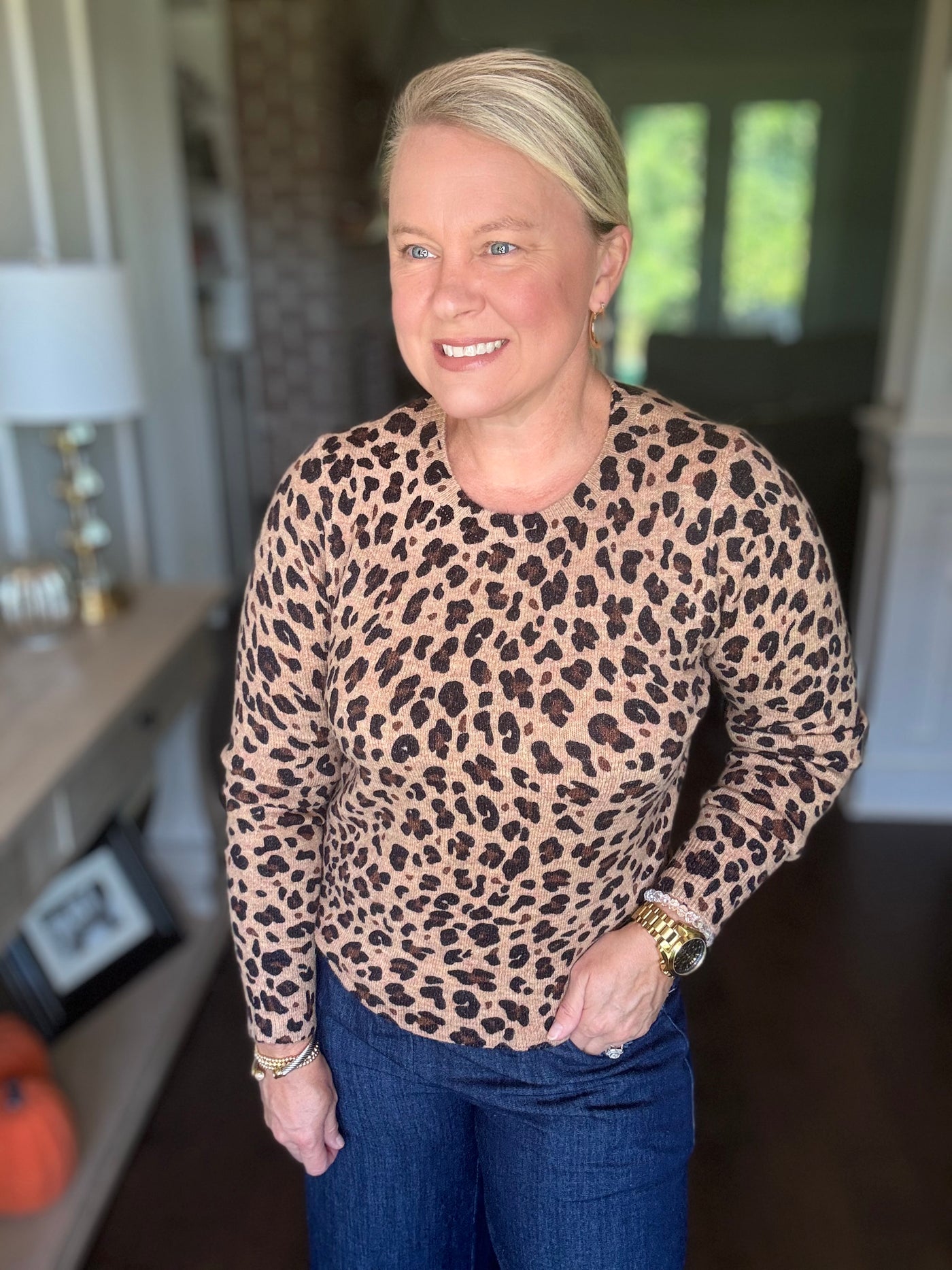 Leopard Knit - Camel