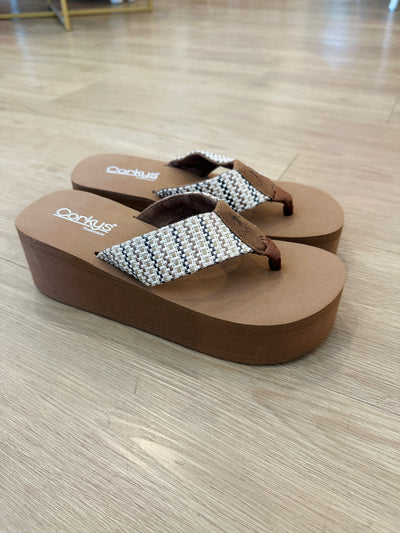 Corkys Take A Dip Sandal - Tan Multi