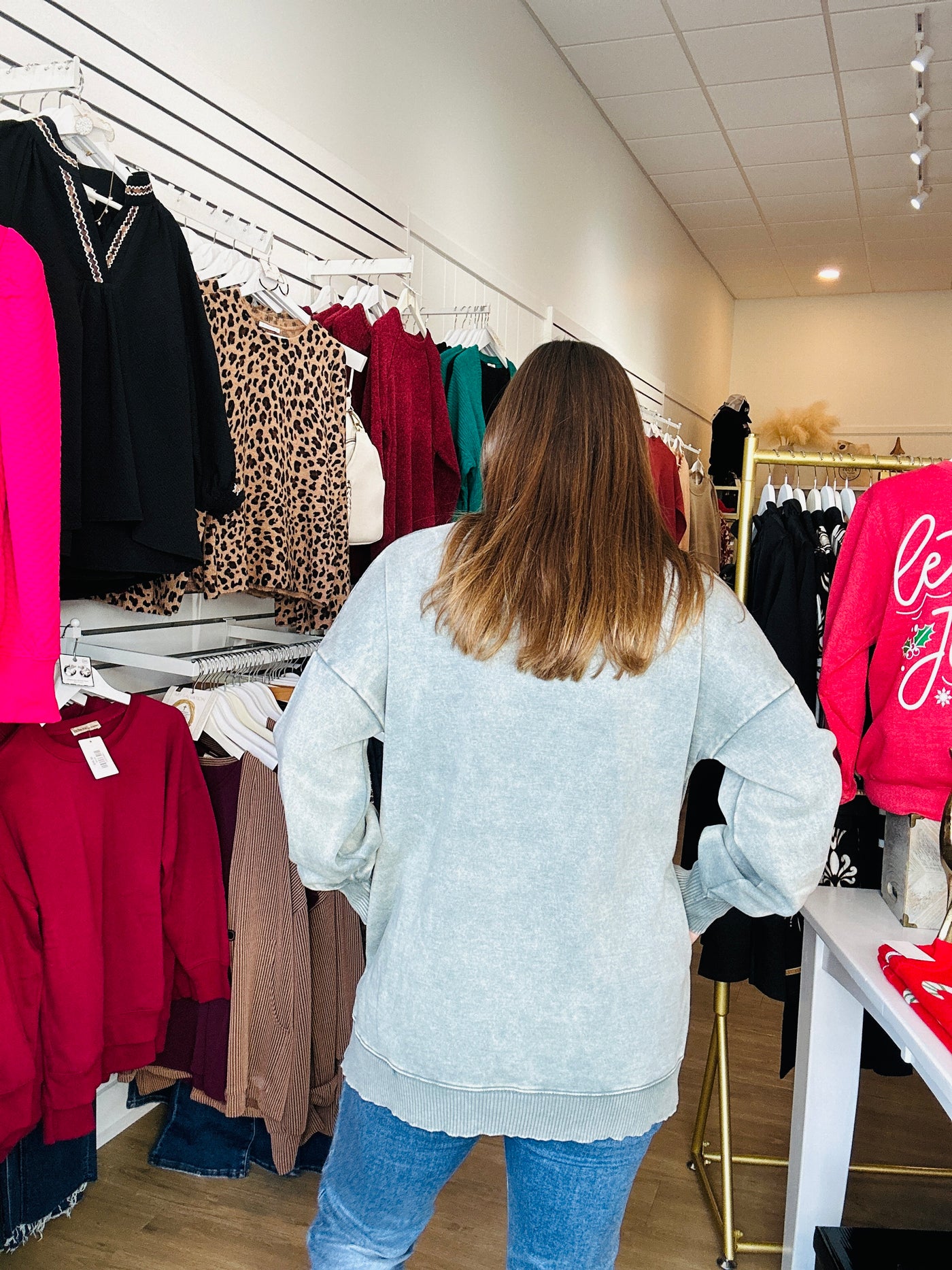 Acid Washed Pullover w-Pockets - Ash Jade