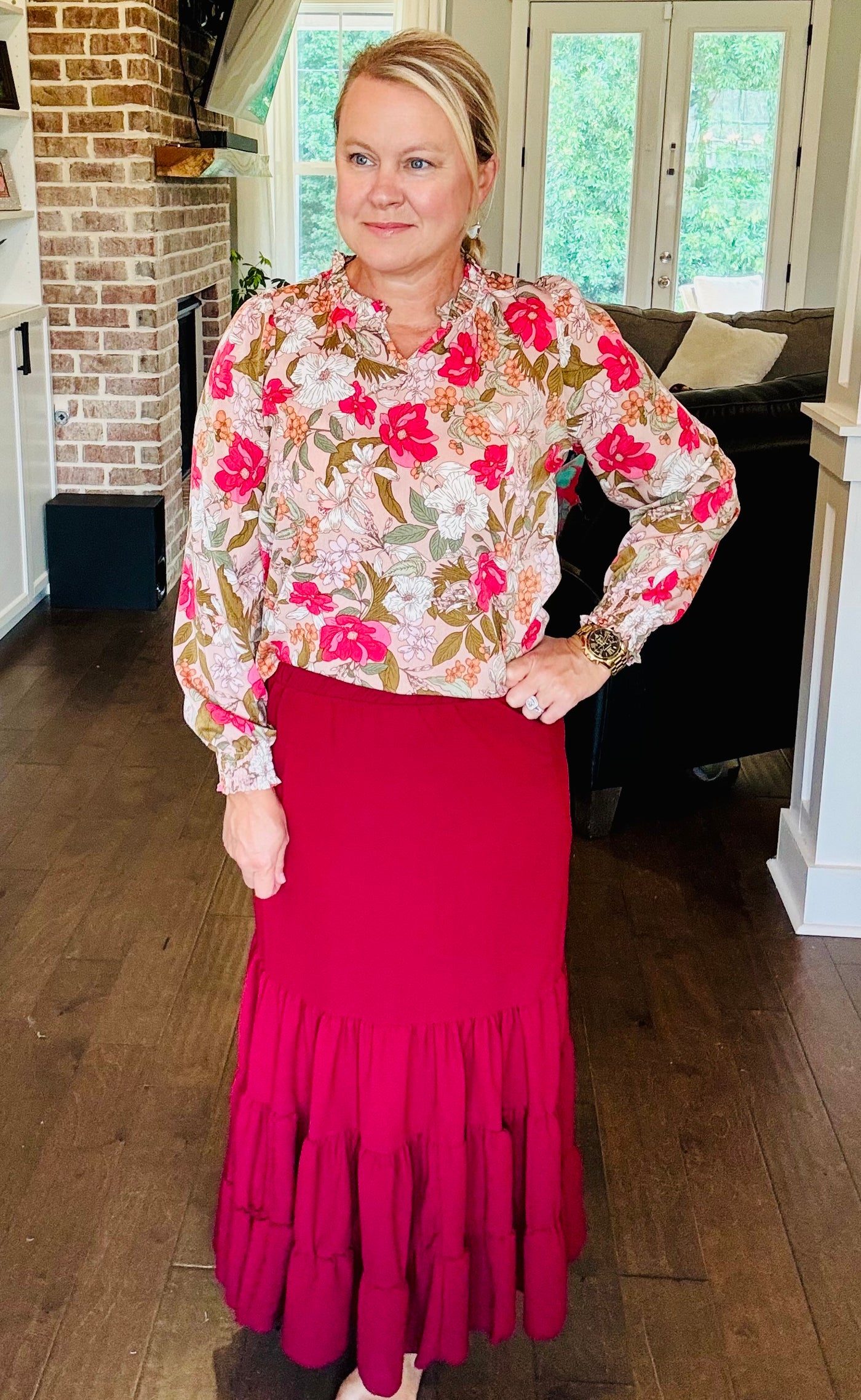 Maxi Skirt - Wine