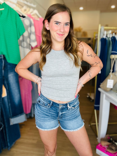 Kancan- High Rise Denim Shorts
