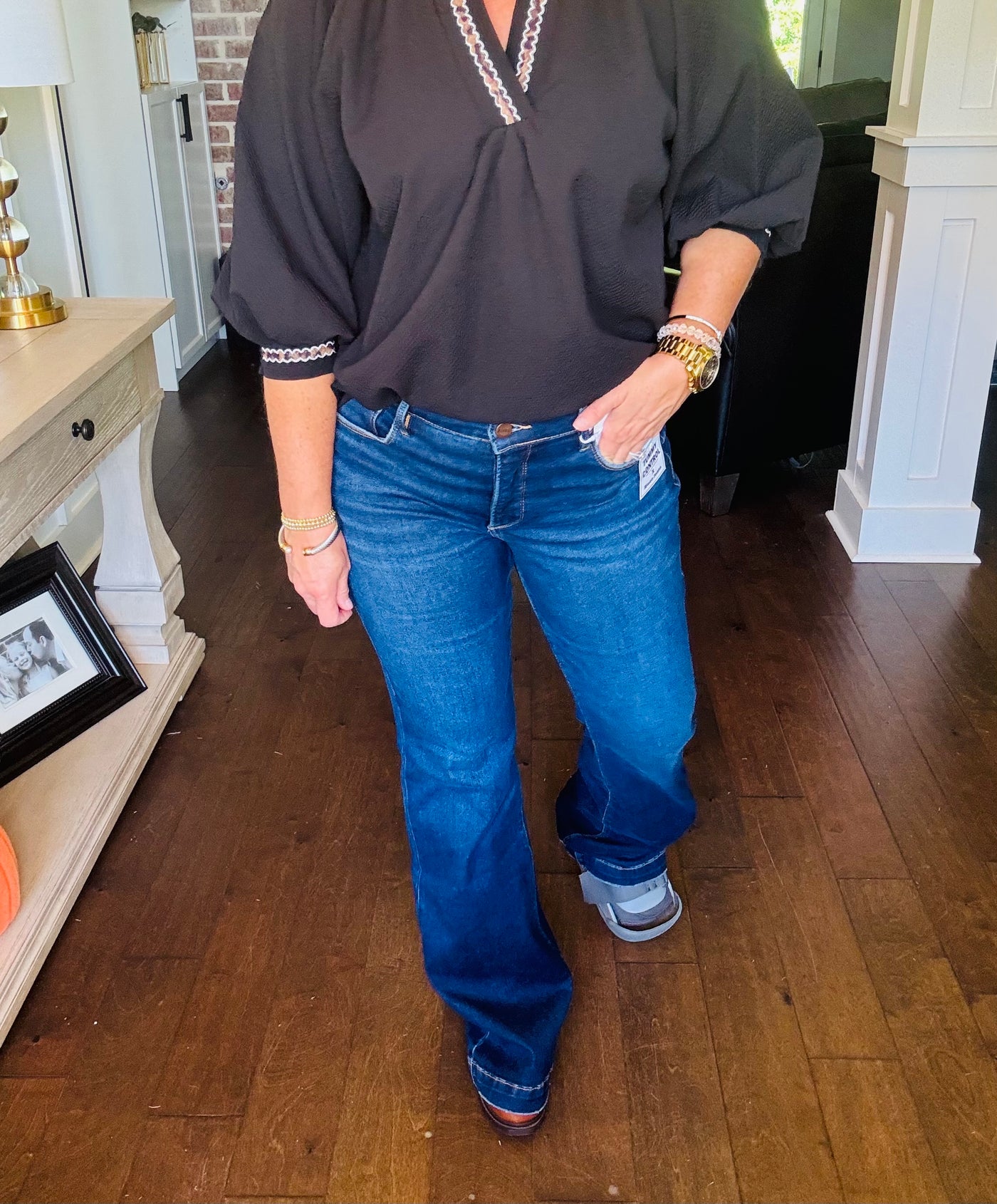 Risen - Tummy Control Mid Rise Flare Jeans