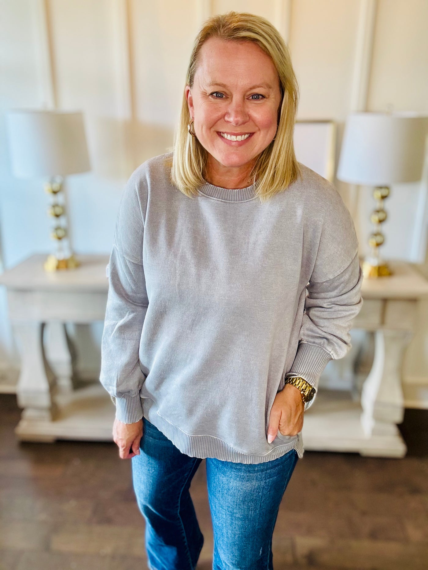 The Best Pullover Pockets - Sleet Grey