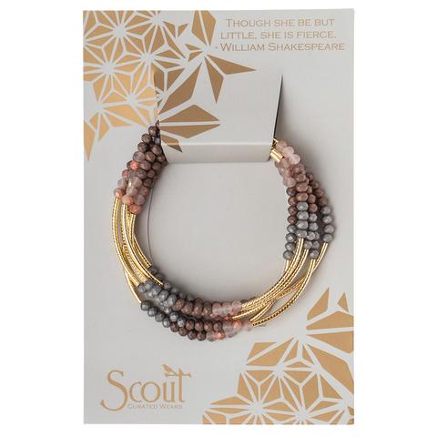 Scout - Wrap Bracelet Necklace - Matte Metallic