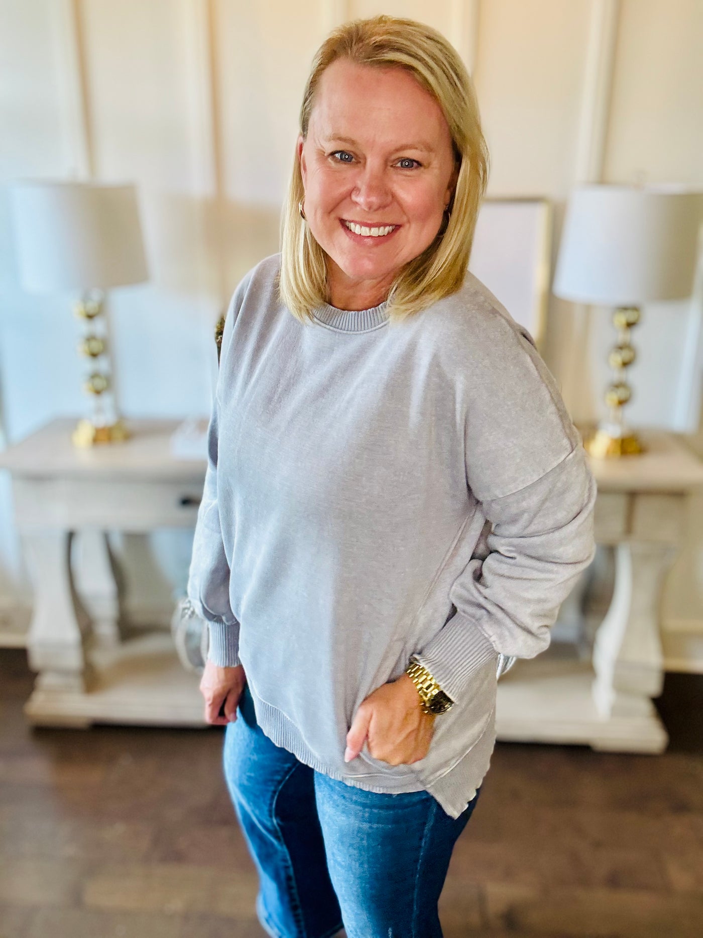 The Best Pullover Pockets - Sleet Grey