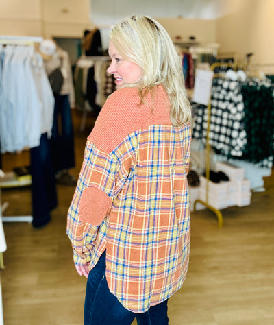 Pumpkin Plaid Oversized