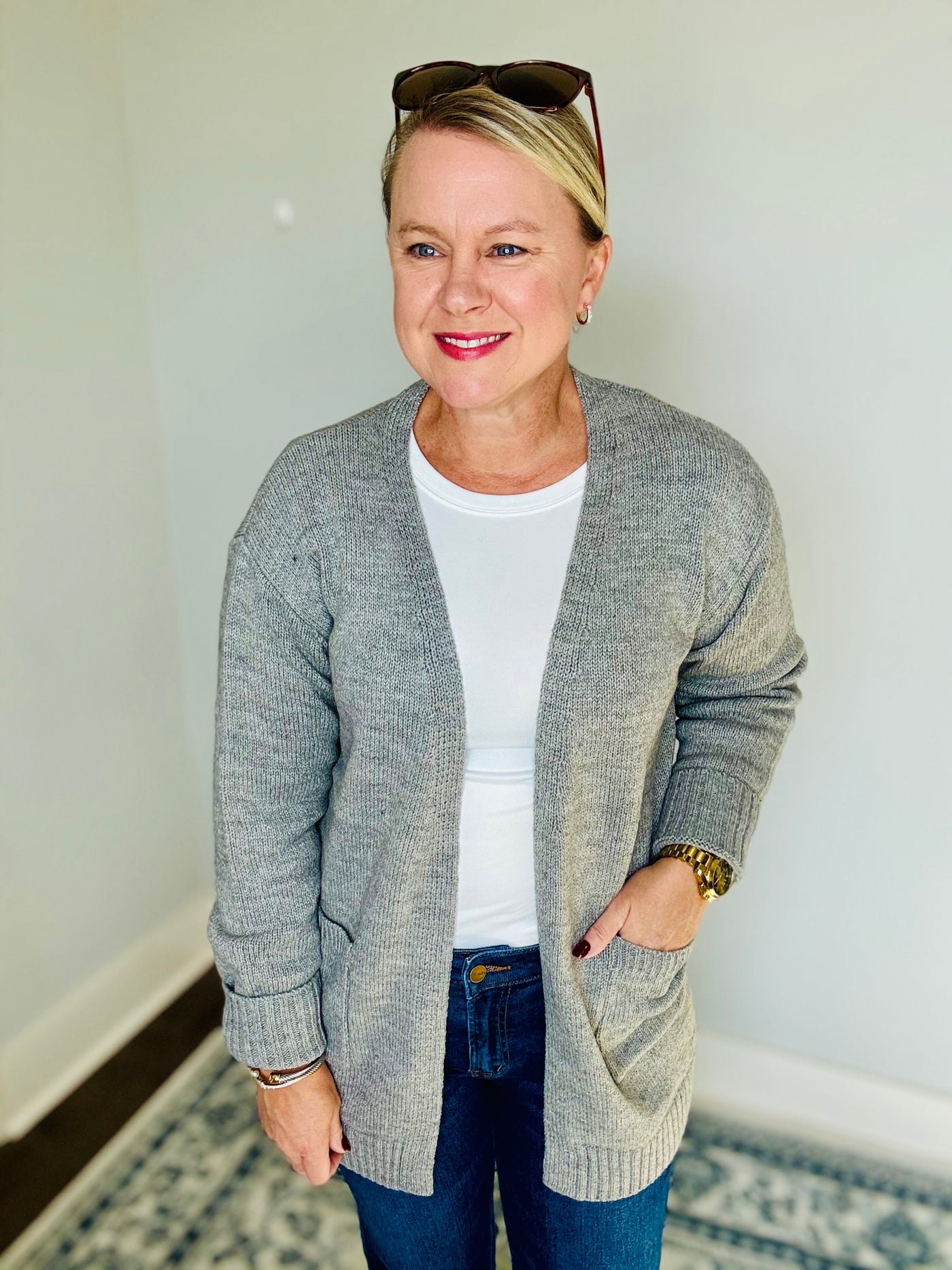 Comfy Cardigan - Heather Grey