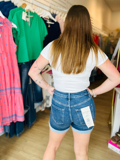 Risen - High Rise Cuffed Shorts