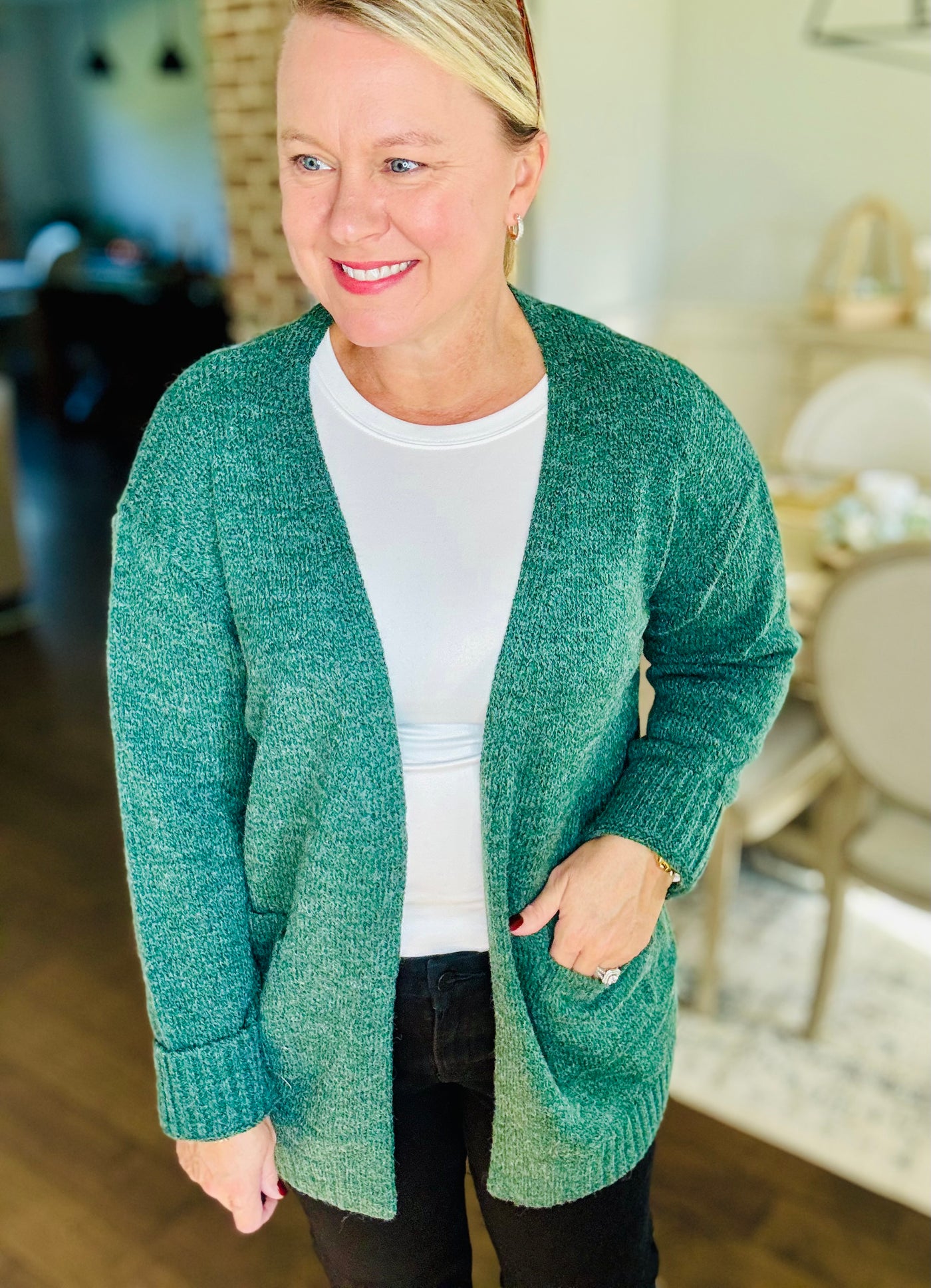 Comfy Cardigan - Dark Green