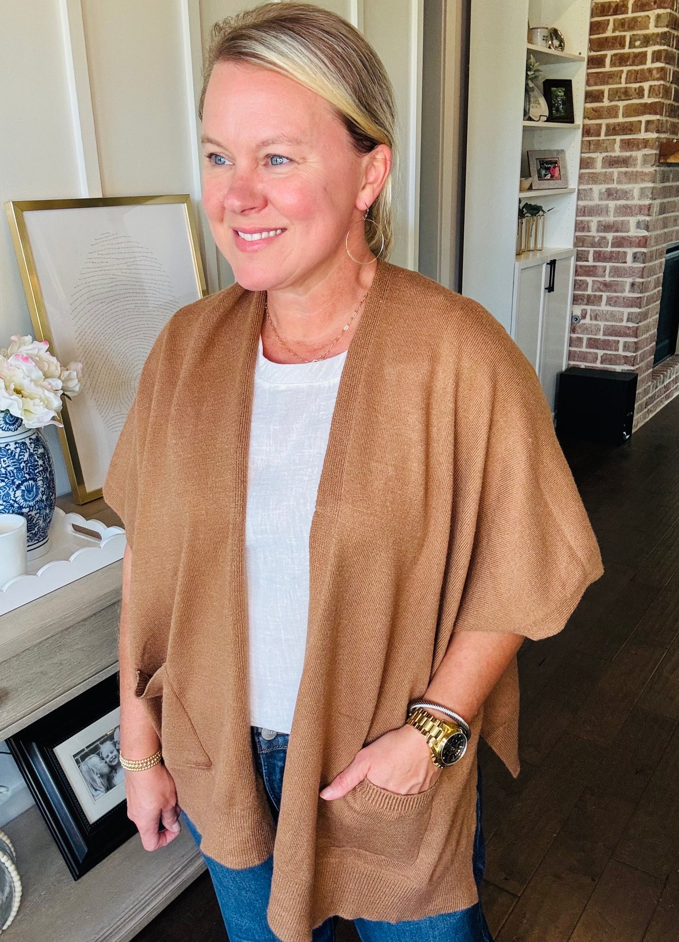 Alani Lightweight Cardigan - Camel