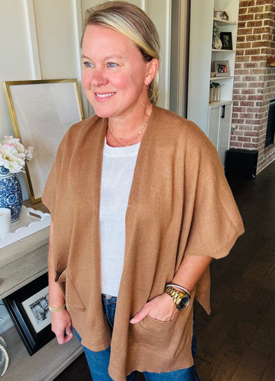 Alani Lightweight Cardigan - Camel