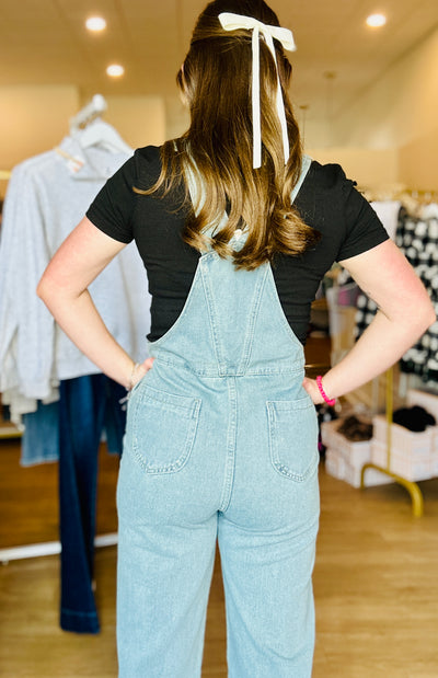 Vintage Mom Fit Denim Overalls