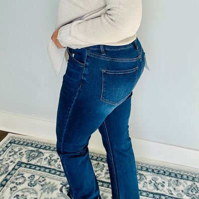 Mica - High Rise Straight Crop Denim