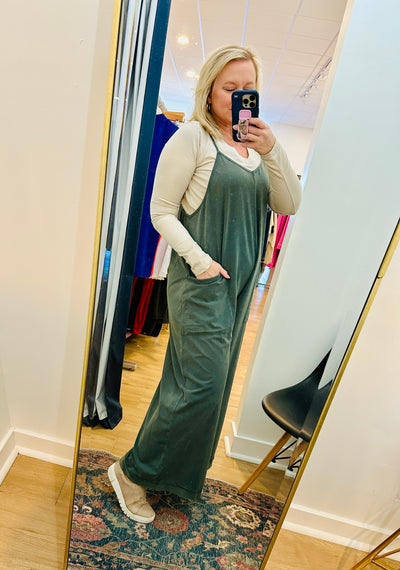 Wide Leg Jumpsuit - Ash