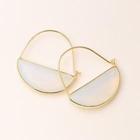 Scout - Stone Prism Hoop - Opalite / Gold