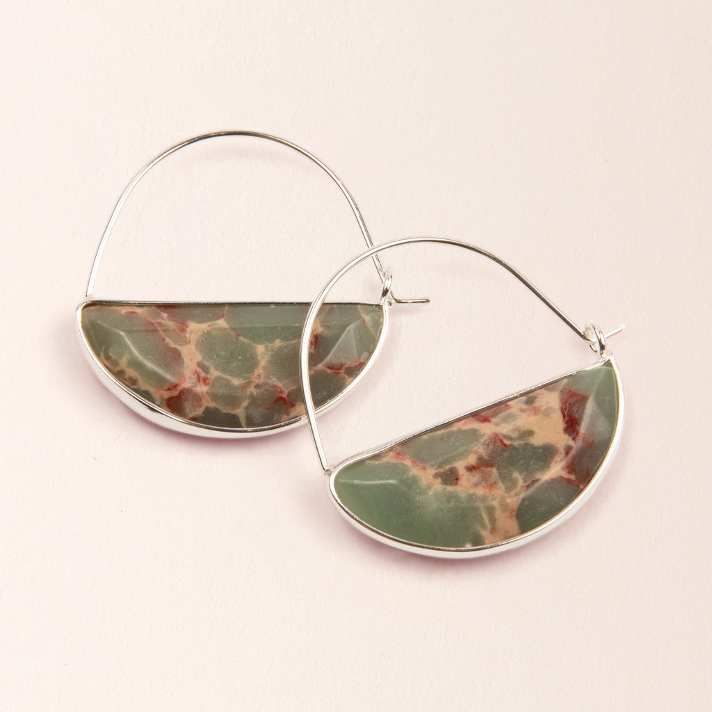 Scout - Stone Prism Hoop - Aqua Terra / Silver