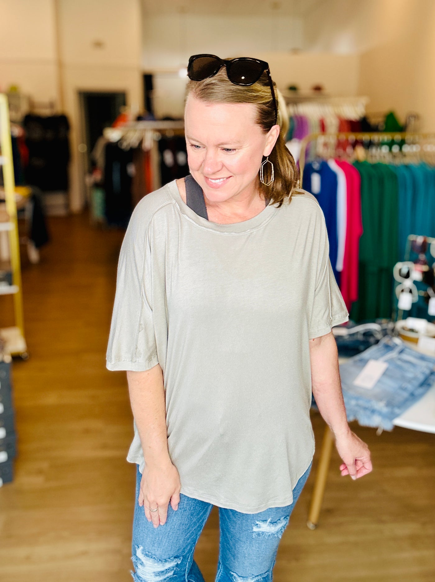 Simply Taupe Super Soft Oversized Tee