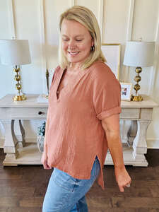 Trudie Top - Terracotta