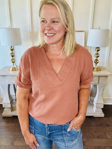Trudie Top - Terracotta