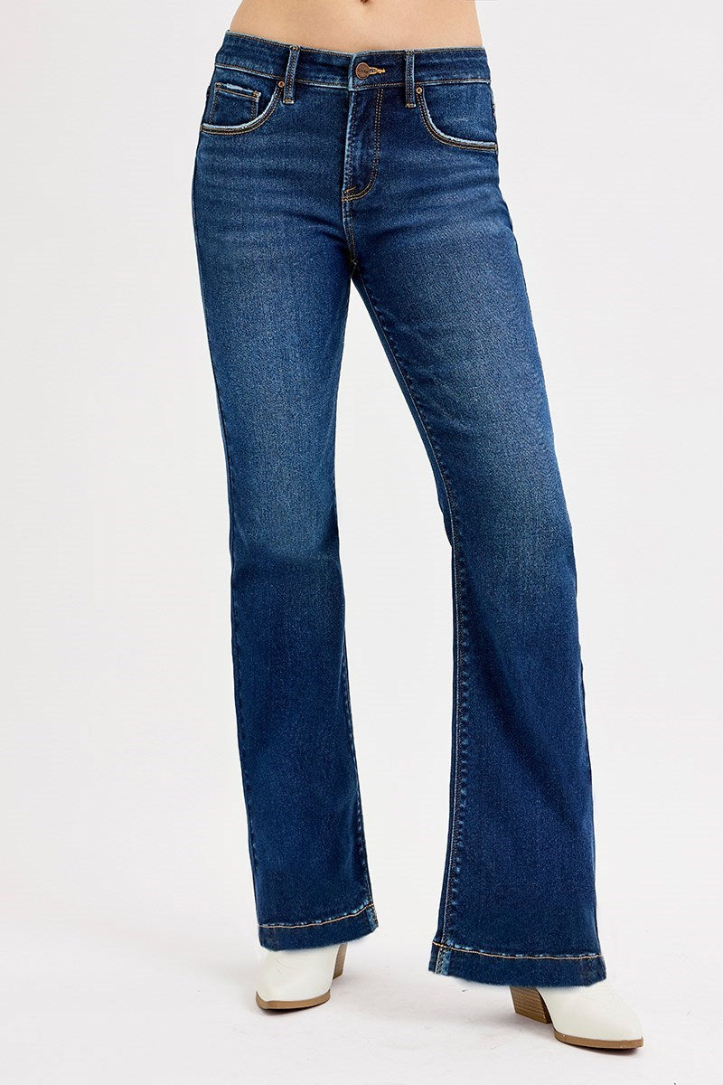 Risen - Tummy Control Mid Rise Flare Jeans