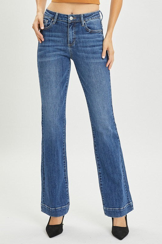 Risen - Mid-Rise Bootcut Jeans