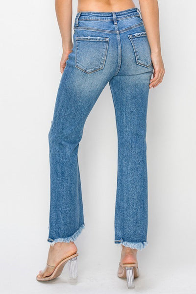 Risen - High Rise Crop Flare Jeans