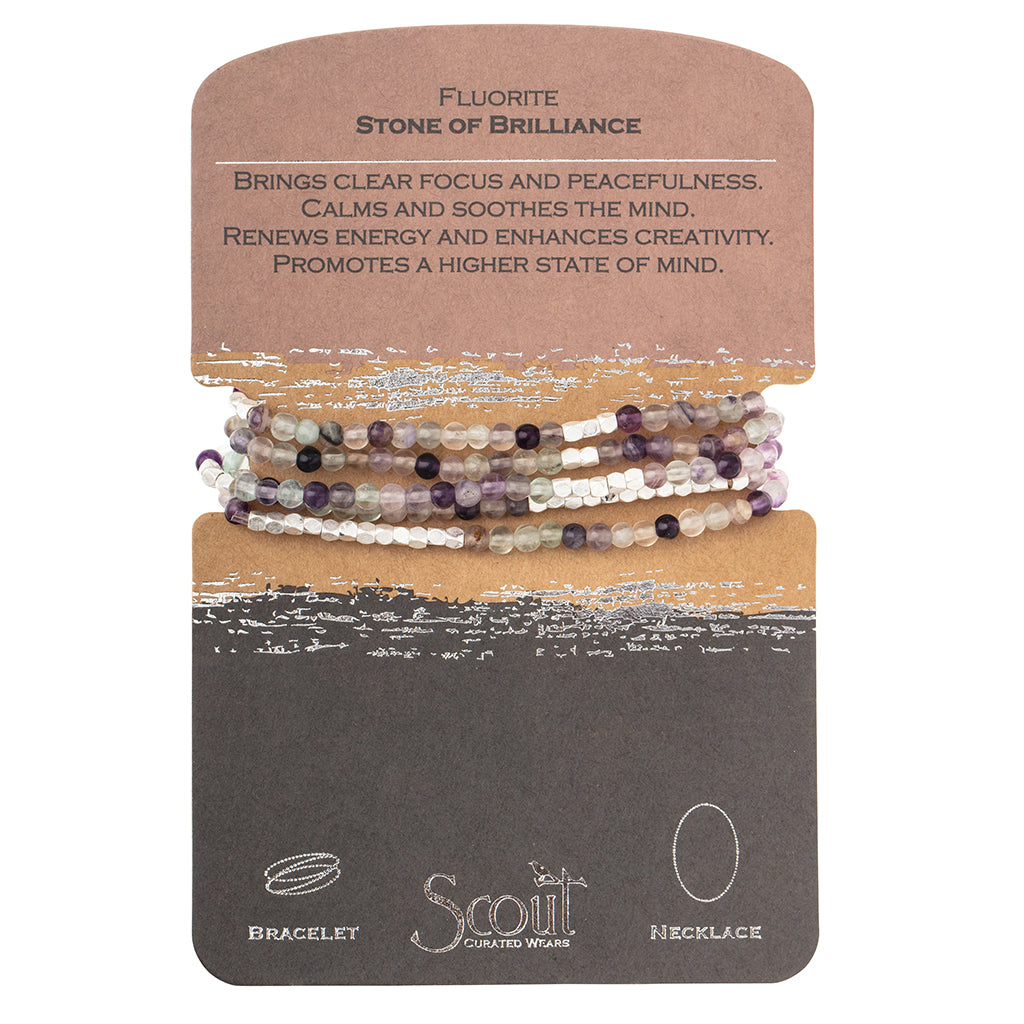 Scout - Stone Wrap Bracelet Necklace - Stone of Brilliance