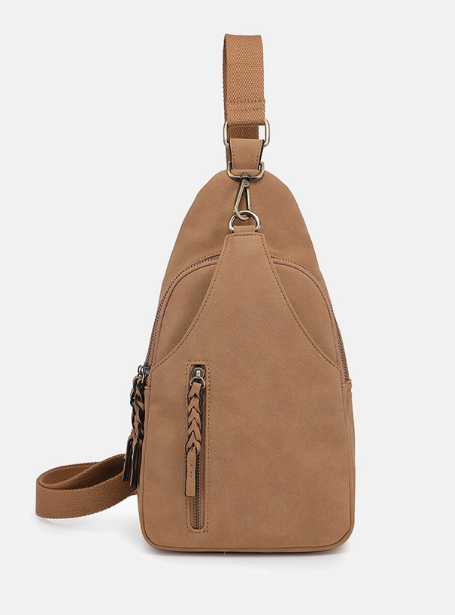 Jen & Co Faux Suede Sling - Tan