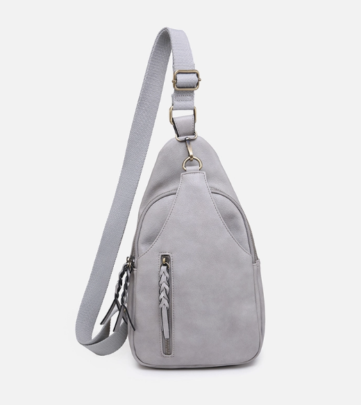 Jen & Co Two Compartment Sling - Grey